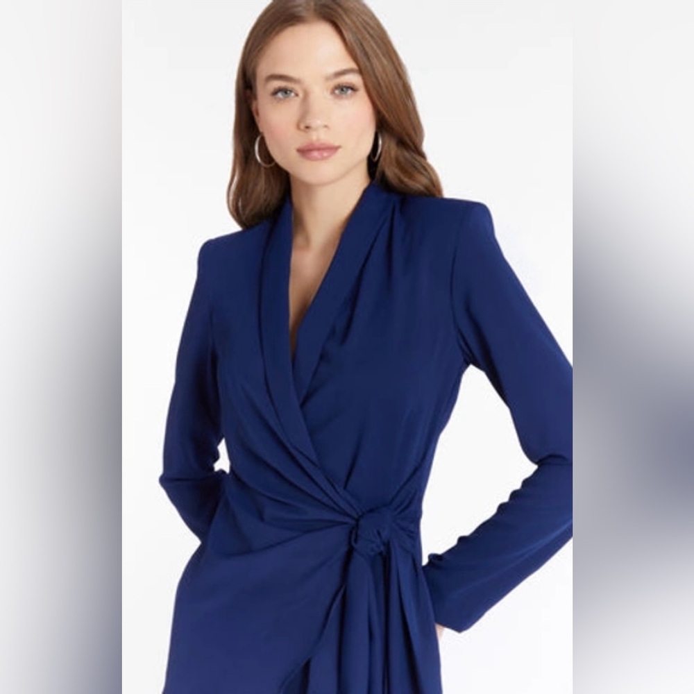 NWT Amanda Uprichard $271 Blue Vera Blazer Size Small